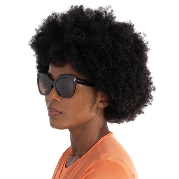 Tom Ford Alistair Polarized Brown Cat Eye Ladies Sunglasses main image 12